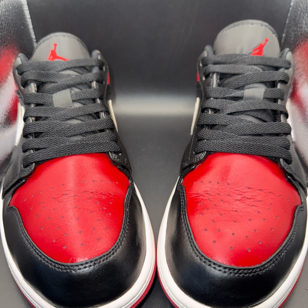 Size 10.5 - Air Jordan 1 Low Alternate Bred Toe Men, 553558-066, Clean, No Box